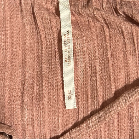 Free People Can’t Help It Midi Ruffle Pink dress Bell Sleeves SZ Med - Picture 4 of 7